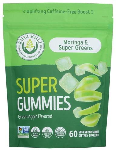 Kuli Kuli Moringa Green Super Gummies Green Apple