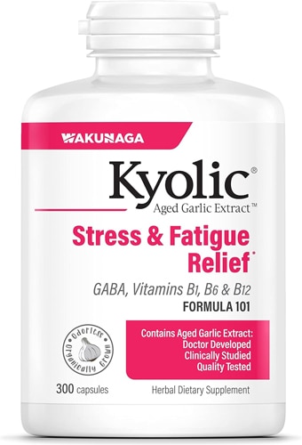 Kyolic Aged Garlic Extract Stress and Fatigue Relief Formula 101