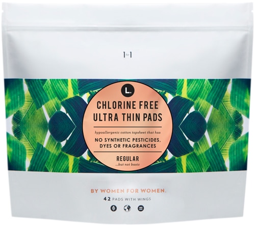 L. Chlorine Free Ultra Thin Pads Regular with Wings