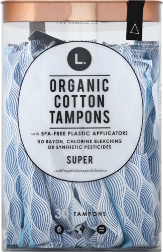 L. Organic Cotton Tampons Super