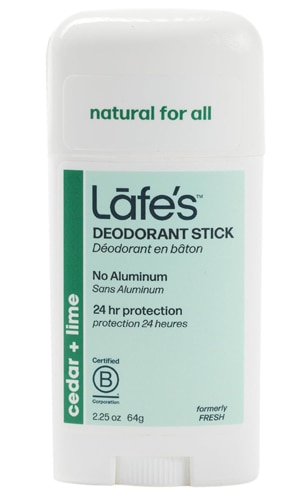 Lafe's Natural Deodorant Stick Cedar + Lime