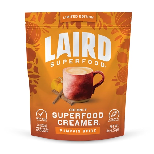 Laird Superfood Limited Edition Coconut Superfood Creamer Pumpkin Spice