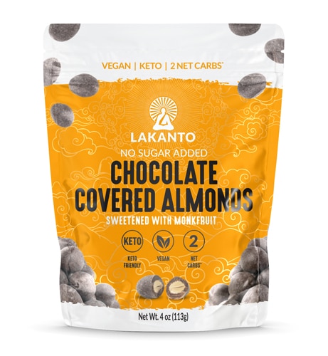 Lakanto No Sugar Added Chocolate Covered Almonds