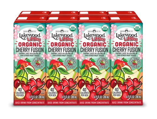 Lakewood Littles Organic Juice Boxes Cherry Fusion