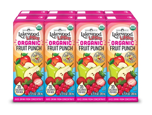 Lakewood Littles Organic Juice Boxes Fruit Punch