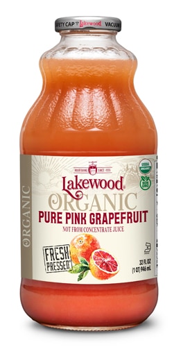 Lakewood Organic Juice Not From Concentrate Pure Pink Grapefruit