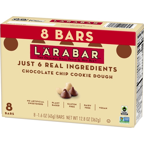 Larabar Fruit & Nut Bar Gluten Free No Sugar Added Chocolate Chip Cookie Dough