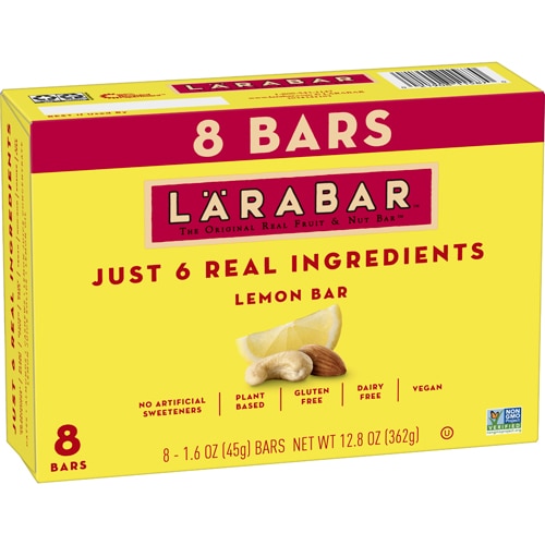 Larabar Fruit & Nut Bar Gluten Free No Sugar Added Lemon Bar