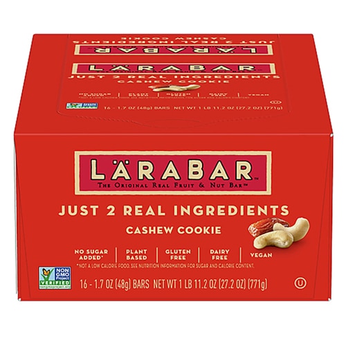 Larabar Gluten Free No Sugar Added Fruit & Nut Bar Cashew Cookie