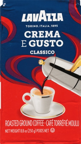 LavAzza Ground Coffee Crema E Gusto Dark Roast