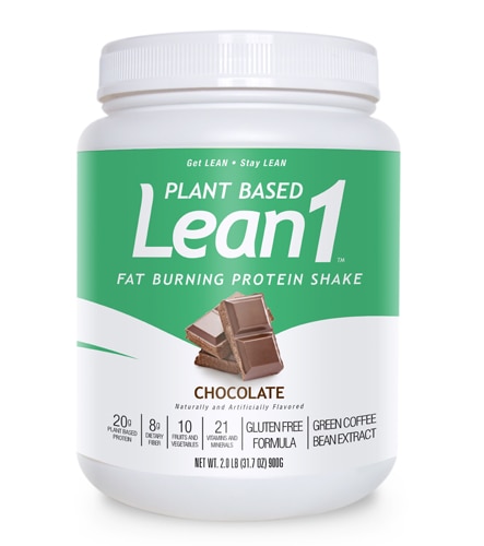 Lean1 Plant-Based Fat Burning Protein Shake Powder Chocolate