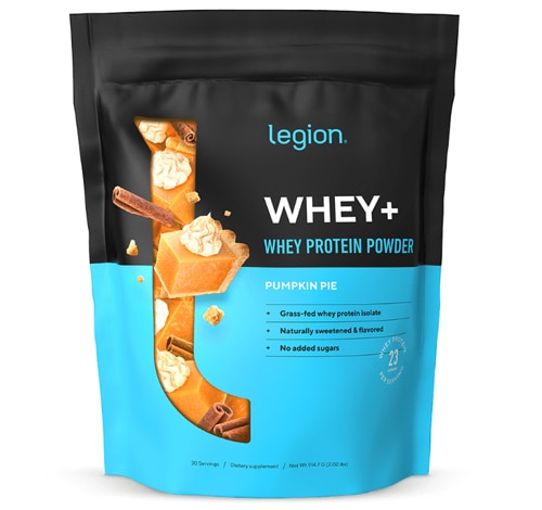 Legion Athletics Whey+ Whey Protein Isolate 30 Servings - Grass Fed Pumpkin Pie