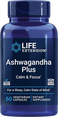 Life Extension Ashwagandha Plus Calm & Focus