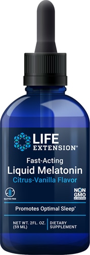 Life Extension Fast-Acting Liquid Melatonin Citrus-Vanilla