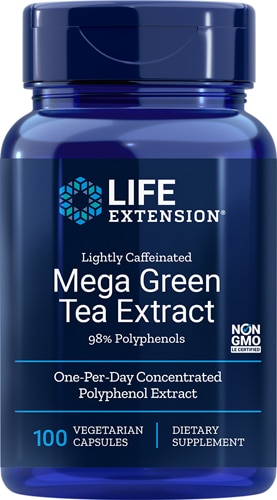 Life Extension Lightly Caffeinated - Mega Green Tea Extract