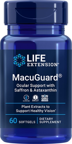 Life Extension MacuGuard Ocular Support with Saffron & Astaxanthin