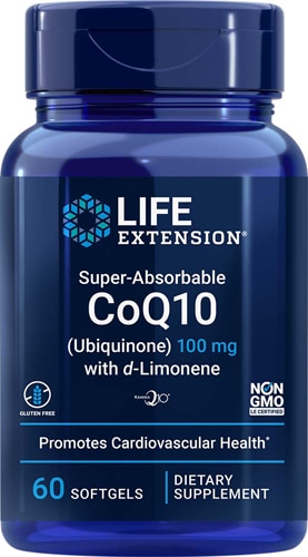 Life Extension Super-Absorbable CoQ10 Ubiquinone with d-Limonene