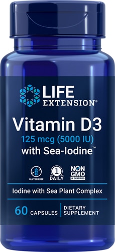 Life Extension Vitamin D3 with Sea Iodine