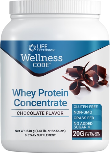 Life Extension Wellness Code Whey Protein Concentrate Chocolate