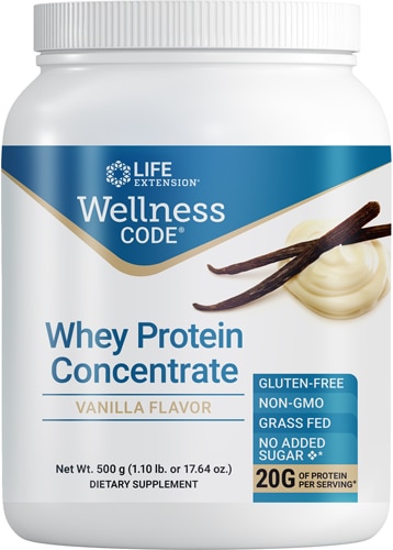 Life Extension Wellness Code™ Whey Protein Concentrate Vanilla