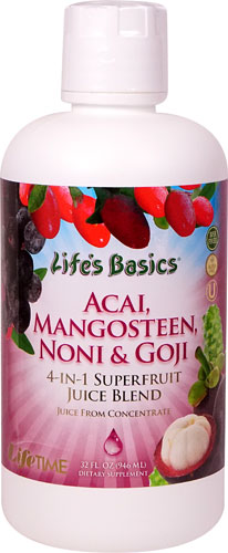 Lifetime Noni Mangosteen Goji Berry and Acai Juice Blend