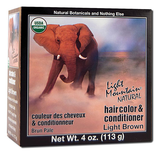 Light Mountain Natural Hair Color and Conditioner Light Brown