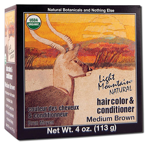 Light Mountain Natural Hair Color and Conditioner Medium Brown