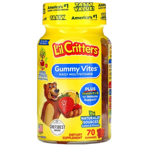 L'il Critters Kids Gummy Vites Daily MultiVitamin Assorted Flavors