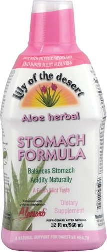 Lily of the Desert Aloe Herbal Stomach Formula Fresh Mint