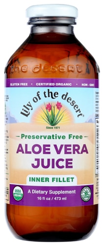 Lily of the Desert Organic Aloe Vera Juice Inner Fillet Preservative Free