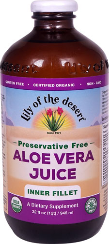 Lily of the Desert Organic Aloe Vera Juice Inner Fillet Preservative Free