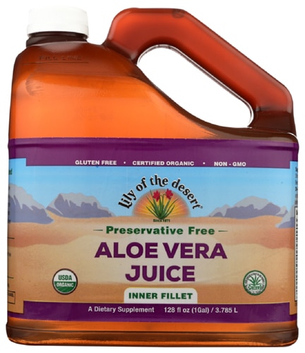 Lily of the Desert Organic Aloe Vera Juice Inner Fillet Preservative Free