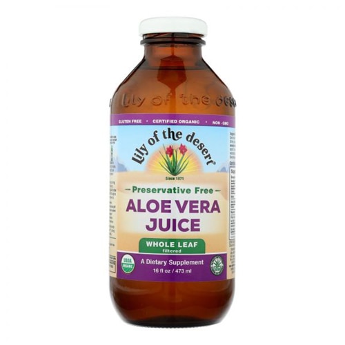 Lily of the Desert Organic Aloe Vera Juice Whole Leaf Preservative Free