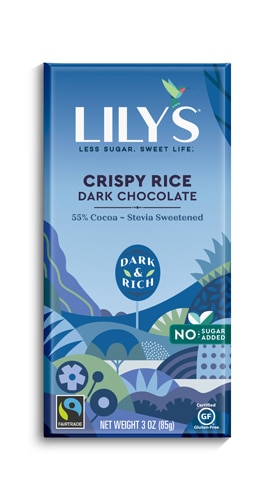 Lily's Dark Chocolate with Stevia Crispy Rice