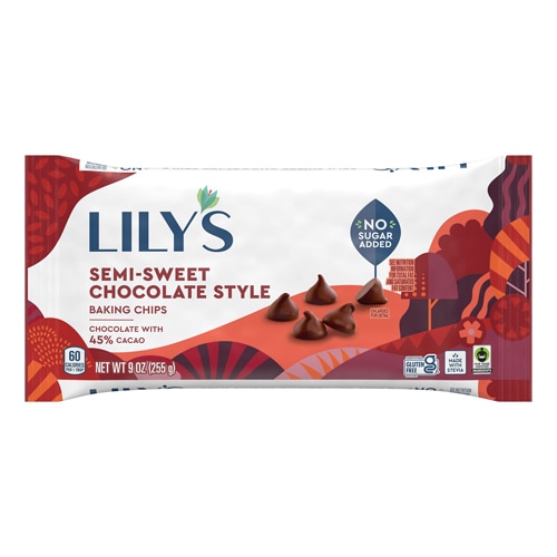 Lily's Gluten Free Semi-Sweet Style Baking Chips 45% Cacao