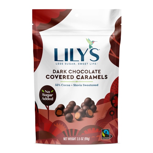 Lily's Sweets Dark Chocolate Caramels