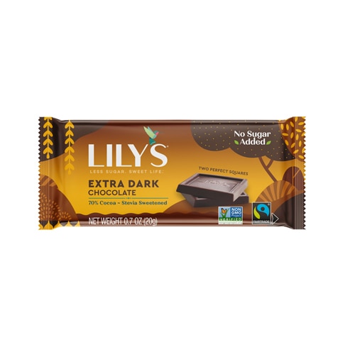 Lily's Sweets Extra Dark Chocolate Bar 70% Cocoa