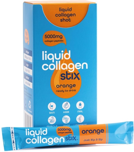 Liquid Collagen Stix Ready to Drink Liquid Collagen Orange