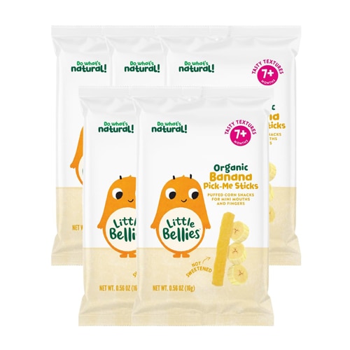 Little Bellies Toddler Snacks Organic Pick-Me Sticks Banana