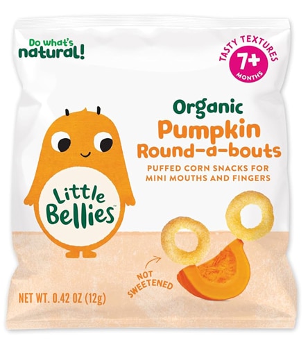 Little Bellies Toddler Snacks Organic Round-a-bouts Pumpkin