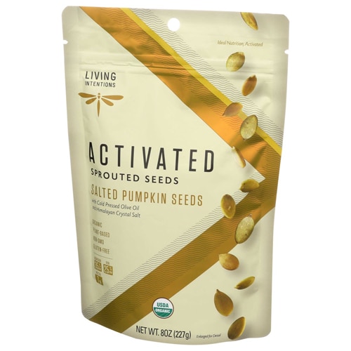 Living Intentions Activated Sprouted Seeds Salted Pumpkin Seeds