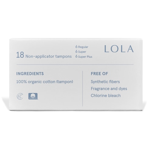 Lola Organic Cotton Multipack Tampons - Regular-Super-Super Plus