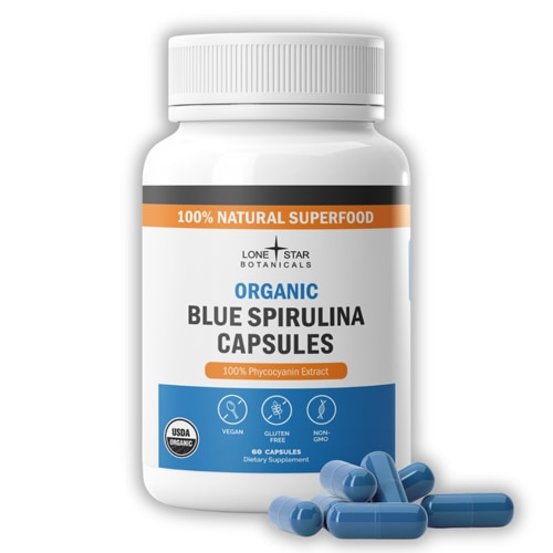 Lone Star Botanicals Blue Spirulina Extract Capsules