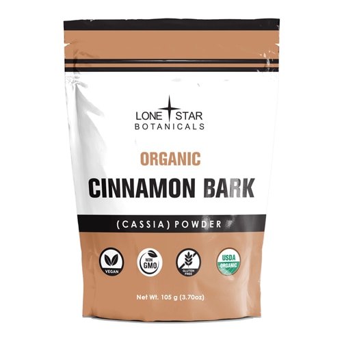 Lone Star Botanicals Organic Cinnamon Bark (Cassia) Powder