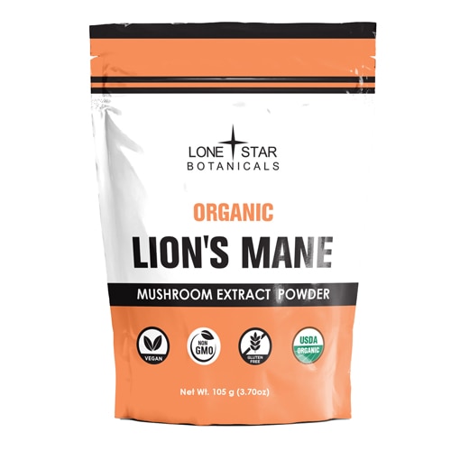 Lone Star Botanicals Organic Lion's Mane Mushroom Extract Powder