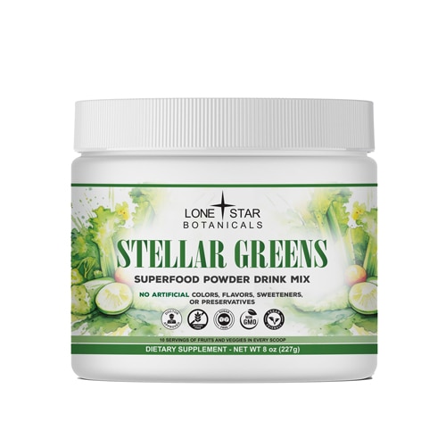 Lone Star Botanicals Organic Stellar Greens Powder