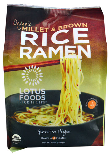 Lotus Foods Organic Rice Ramen Noodles Millet & Brown