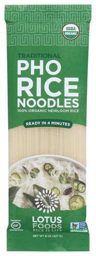 Lotus Foods Organic Traditional Pho Rice Noodles