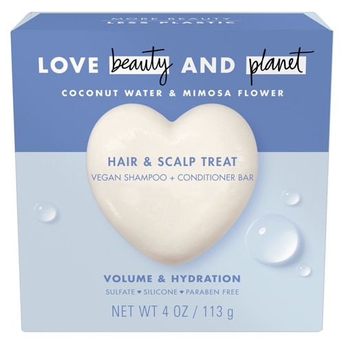 Love Beauty and Planet Volume & Bounty 2 in 1 Shampoo & Conditioner Bar Coconut Water & Mimosa Flower