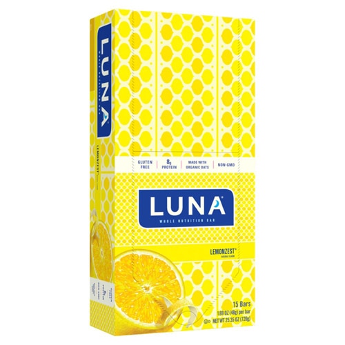 Luna Gluten Free Whole Nutrition Bars LemonZest